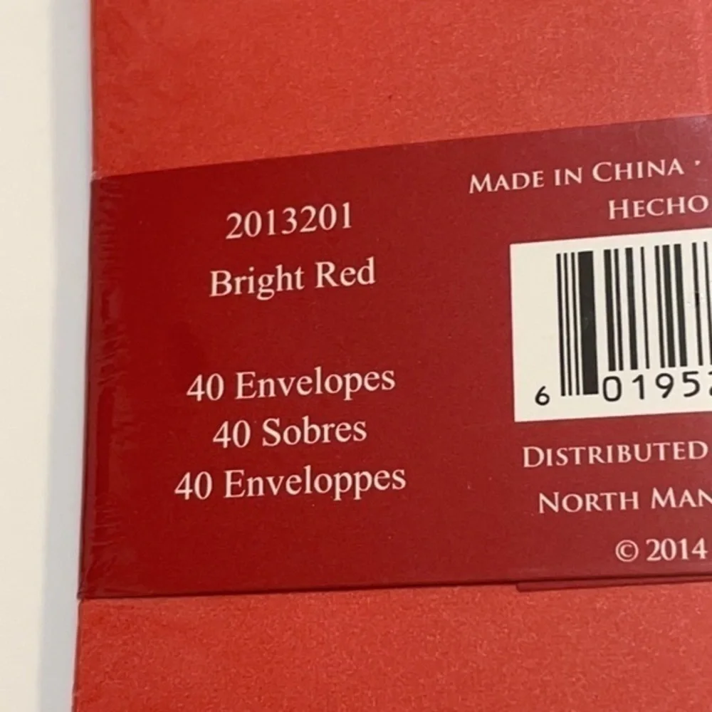 Great Papers Holiday celebration festive Red Green envelopes 40 pack